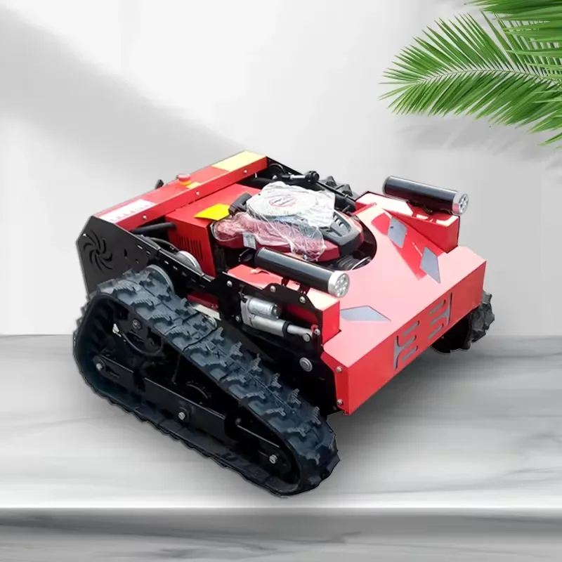 Heavy-Duty Remote Control Crawler Mower | All-Terrain Robotic Slope Mower for Commercial Landscaping