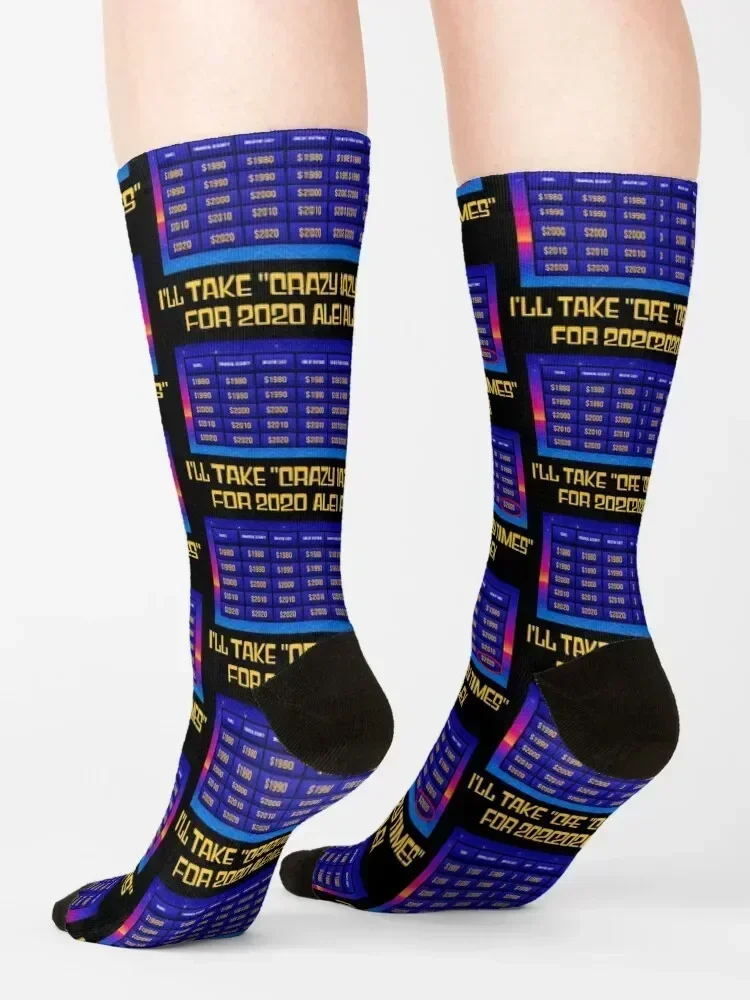 Jeopardy 2020 Socks golf floral luxe retro Luxury Woman Socks Men's