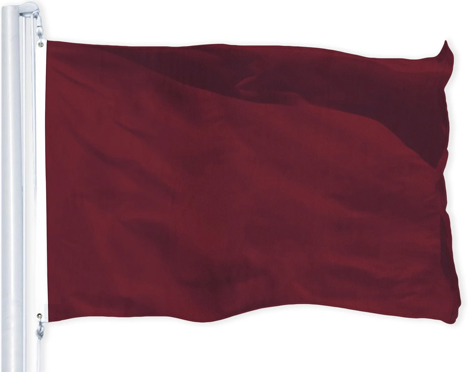 Flagnshow 100% Polyester Solid Burgundy Color Flag