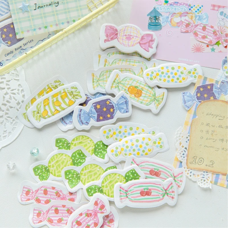 24pcs/lot Creative Candy Index Memo Pad Sticky Notes Cute N Times Stationery Label Notepad Bookmark Post School Supplies