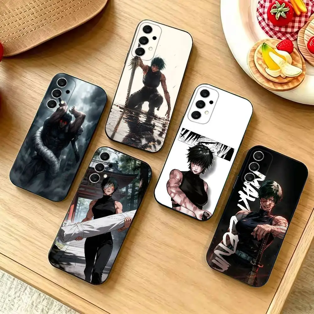 Anime M-Maki ZeninS Phone Case For Samsung S26,S25,S24,S21,S22,S23,S30,Ultra,S20,Plus,Fe,Lite,5G Black fashion Cover