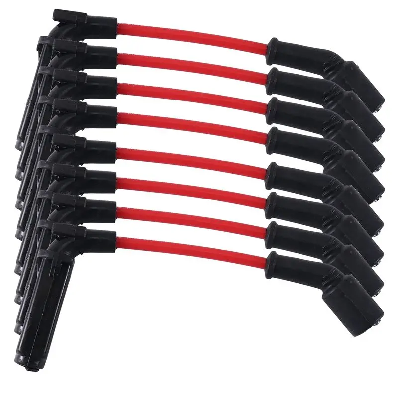 Dependable-1 Set Of 8 10.5Mm Car High Voltage Ignition Wire Igniter High Voltage Wire Body 9748RR 671-8161 For Hummer