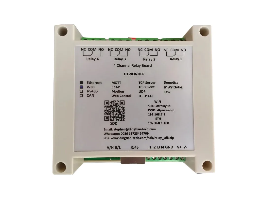 Switch ESP32 Ethernet Relay Board Domoticz Home Assistant open Channel