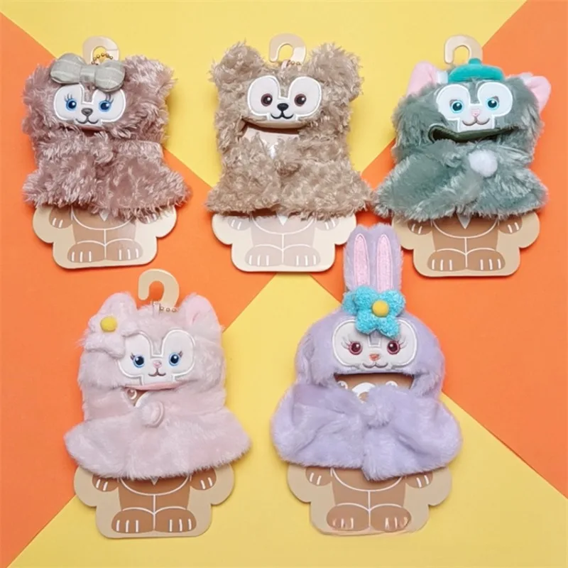 Kawaii Disney Anime Duffy ShellieMay LinaBell StellaLou Plush 9cm Cute Plush Doll Doll Cape Clothes Lovely Gifts for Children