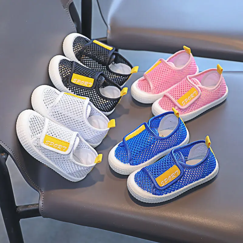 

Spring Summer Baby Girls Boys Shoes Infant Toddler Non-slip Soft Student Shell Toe Knitted Shoes Children Kids Sneakers
