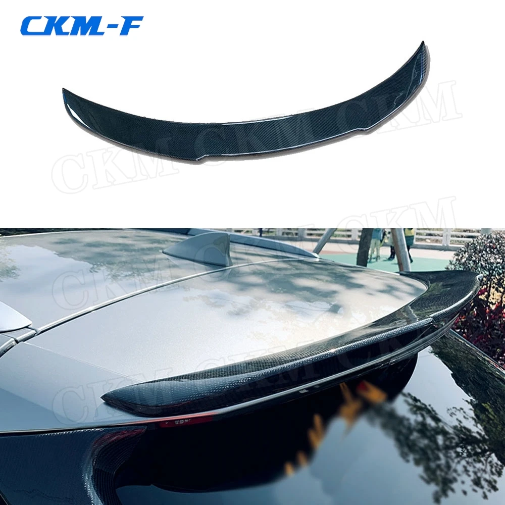 Carbon Fiber Rear Roof Spoiler Window Side Wings For Lexus RX300 RX450H 2016-2020 Trunk Exterior Decoration