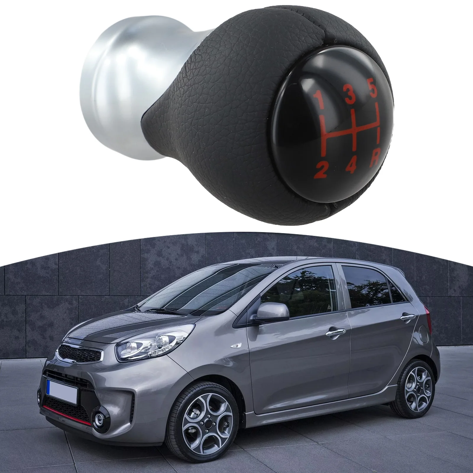 for Red Letter Shift Knob for Kia For Picanto Morning 2012 2015 and MK3 Designed to Enhance Driving Handling and Control