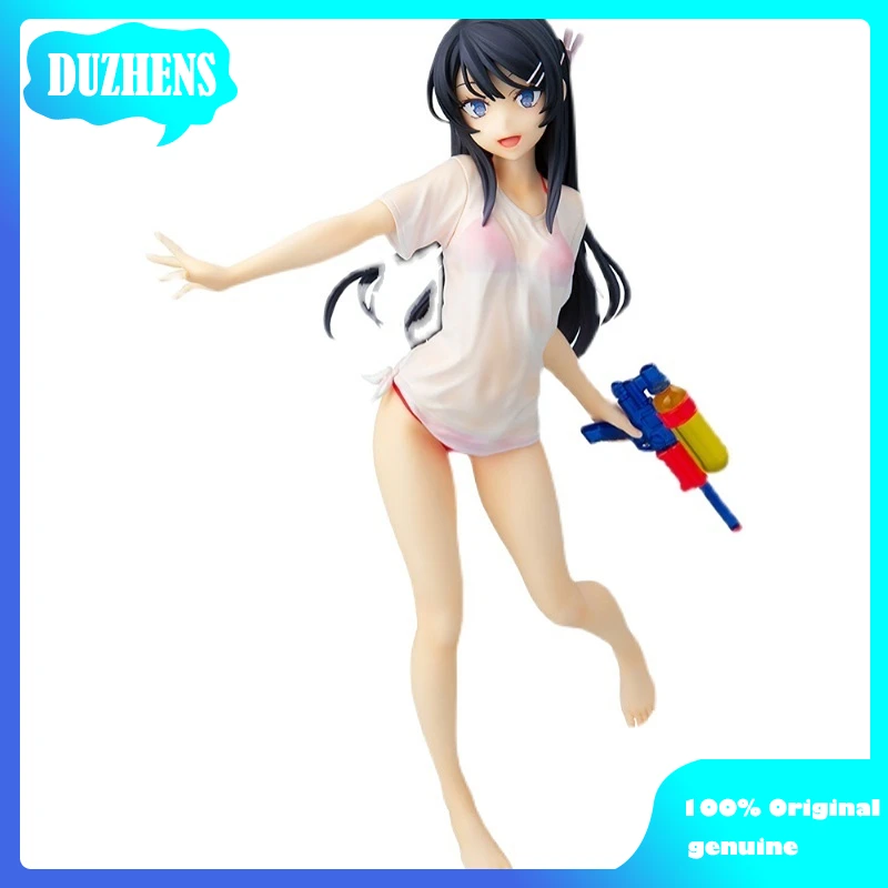 Chara-ani Original:Senpai Sakurajima Mai Water gun party 23.5cm PVC Action Figure Anime Figure Model Toys Figure Doll Gift