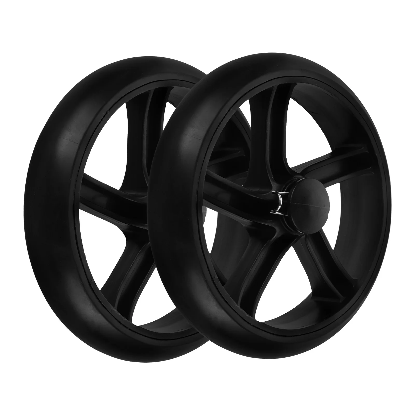 Carrello per lavanderia da 2 pezzi, durevole, in materiale solido, per carrello della spesa, ruote per carrello della spesa, carrello di utilità di ricambio per rotolamento resistente