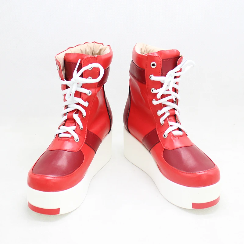 Twisted Cosplay Wonderland Riddle/Trey/Deuce/Cater/Ace Trappola Red White Shoes Cosplay Boots Halloween Cosplay Wig Shoes