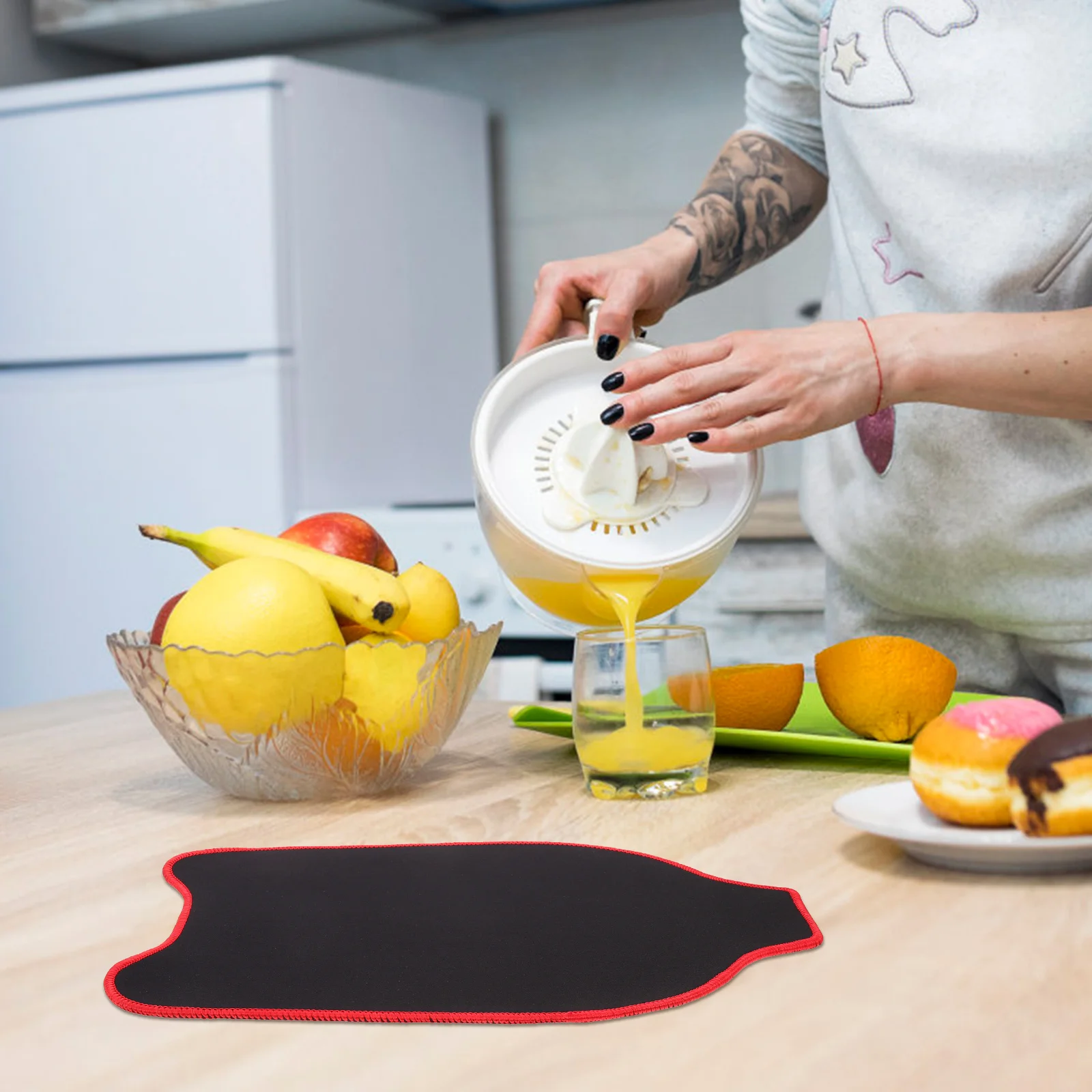 

Blender Non slip Mat Rubber Kitchen Appliances Mixer Slider Countertop Tool Sliding Stable Anti skid Premium Durability