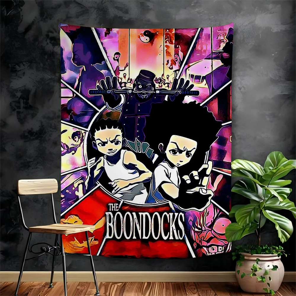 Huey Freeman Boondocks DIY Wall Tapestry Hanging Tarot Hippie Wall Rugs Dorm INS Home Decor