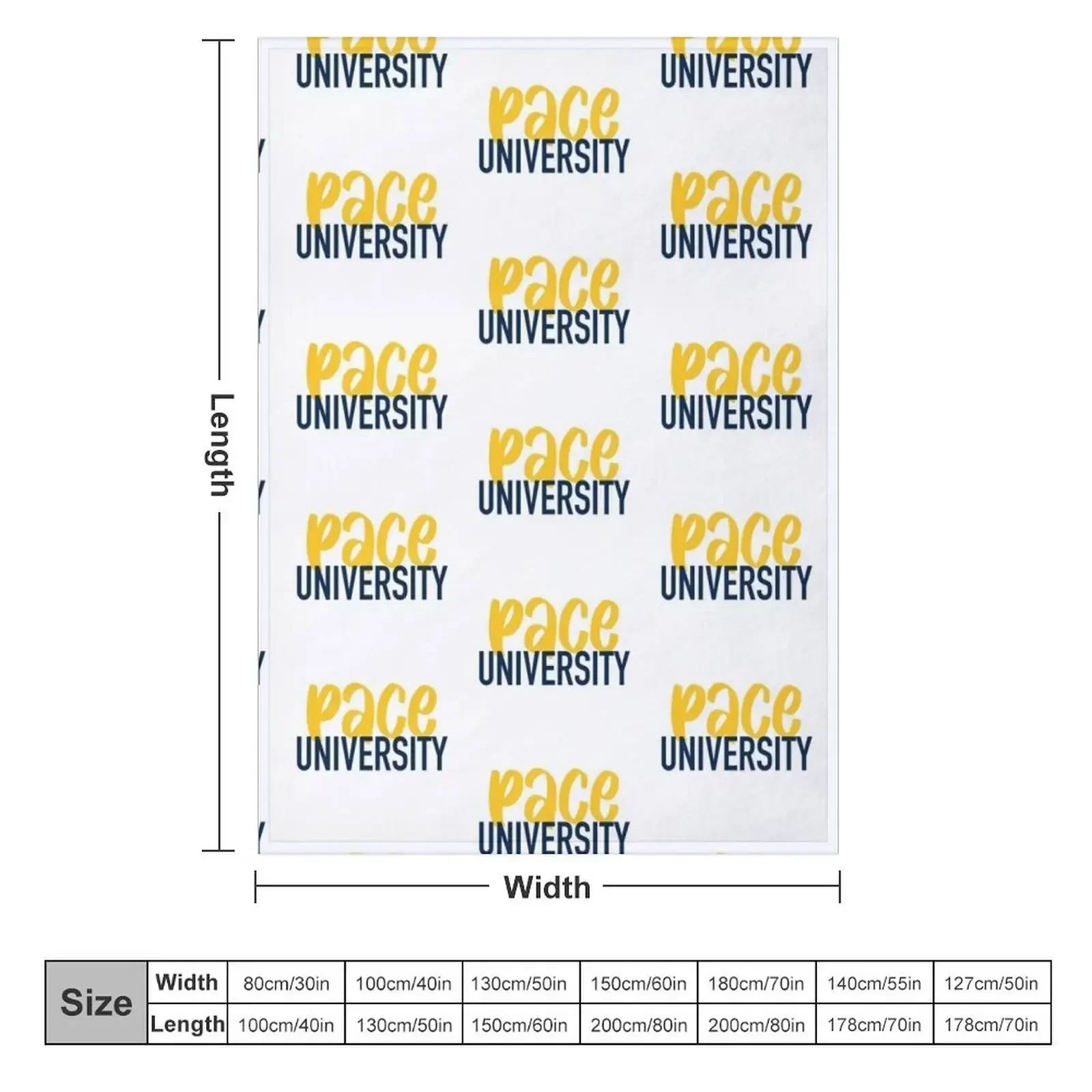 Pace University Throw Blanket couch cozy soft plush fuzzy picnic outdoor blanket