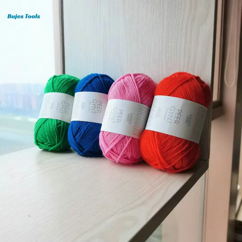 1 لفة من غزل الصوف متوسط الوزن من Sandnes Peer Gynt للحياكة اليدوية - سترات ناعمة ومريحة وصديقة للبشرة والأوشحة والقبعات #4