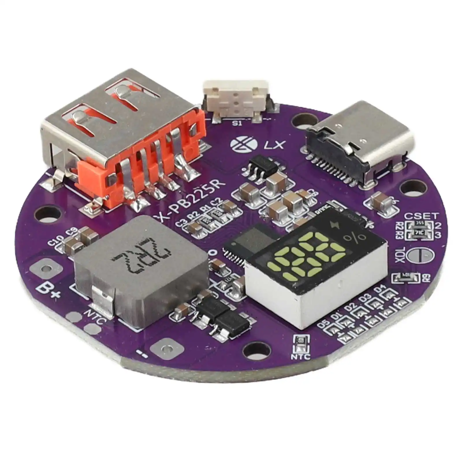 

2.5W Bidirectional Fast Charging Module Power Control Support PPS/PD3.0/PD2.0 Support QC4+/QC4/QC3.0/QC2.0 Support FCP, HSCP