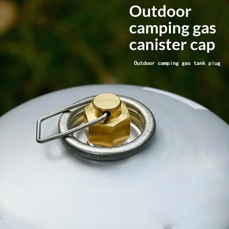 Camping Stove Cap Gas Accessories Flat Gas Tank Anti-leak Plug Liquefied Gas Connection-Line Blocking Cap Gas Tank Cap