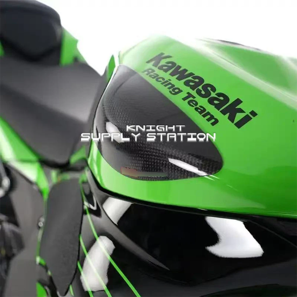 For KAWASAKI ZX-10R & ZX-6R 2008-2024 Carbon FiberTank Sliders Protectors Tank Protector Covers Gloss Matt Finish