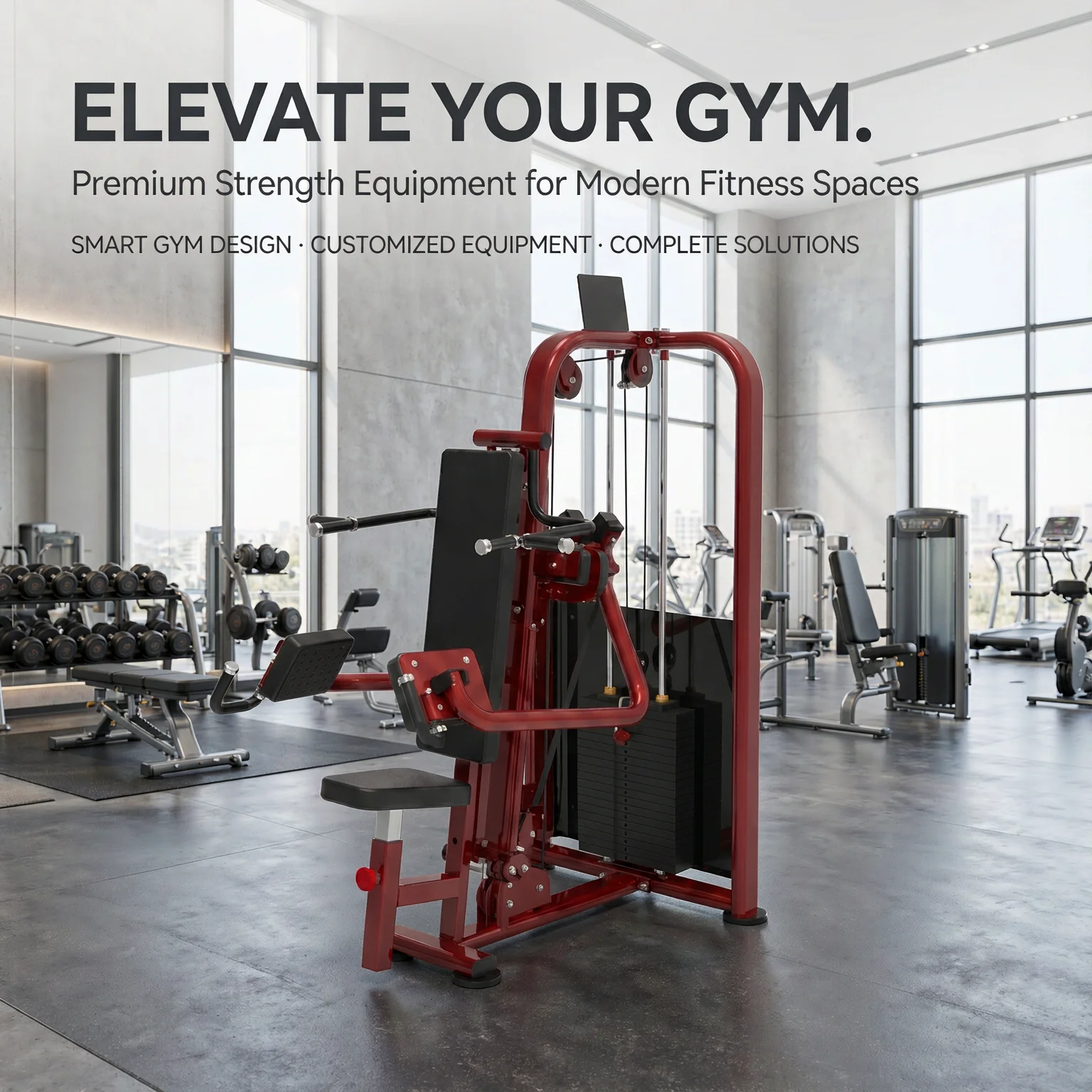 Level up Your Fitness Facility Commercial Seated Lateral Raise&Press Superset Combo Strength Machine for Fitness Centers