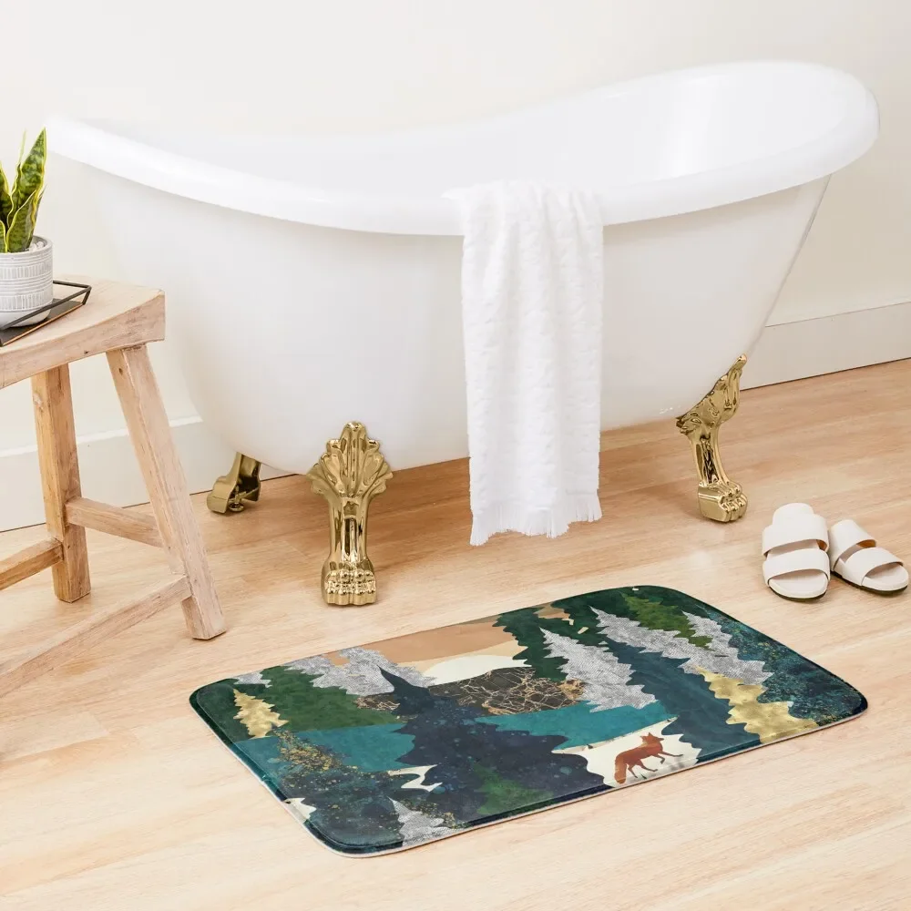 

Amber Fox Bath Mat Anti-Skid Shower Floor Toilet Mat