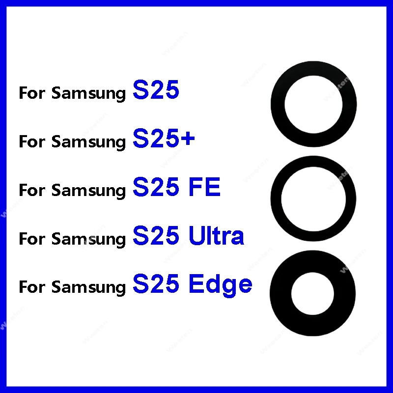

Стекло объектива задней камеры для Samsung Galaxy S25 S25 Plus S25FE S25Edge S25Ultra F931 F936 F937 F938 F731 стекло камеры с наклейкой