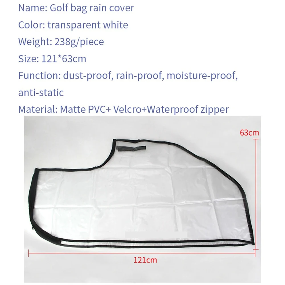 Sac de golf imperméable à capuche pour entraînement de golfeur en plein air, housse de pluie, club, imperméable