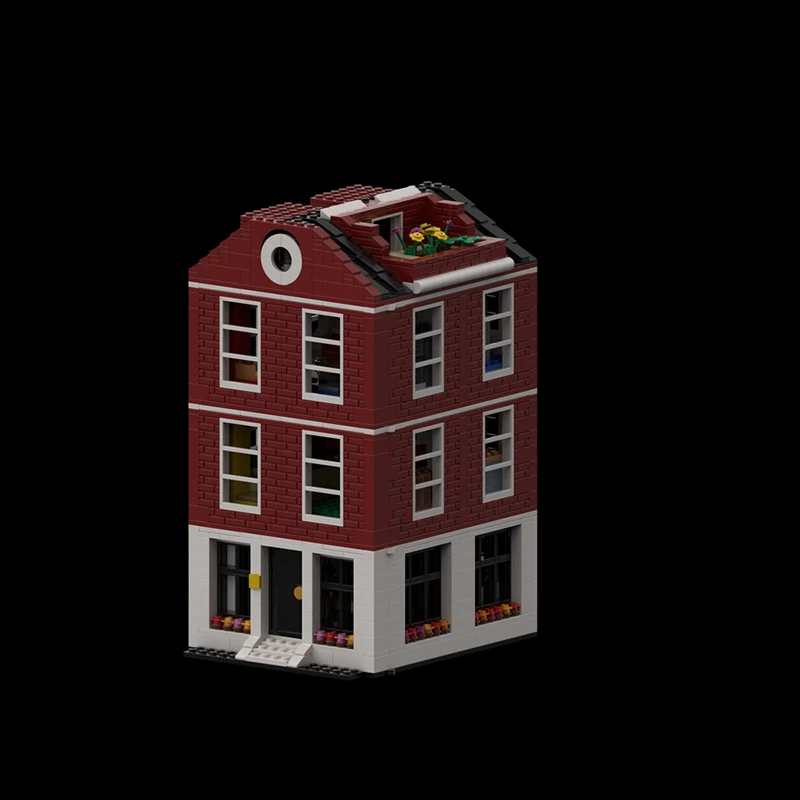 2233-teiliges Konstruktionsset 4-stöckiges Haus MOC Anpassbares Modulares Baustein-Set Kreatives Design Lehrreiches DIY Jungen Urlaubsspielzeug Geschenke