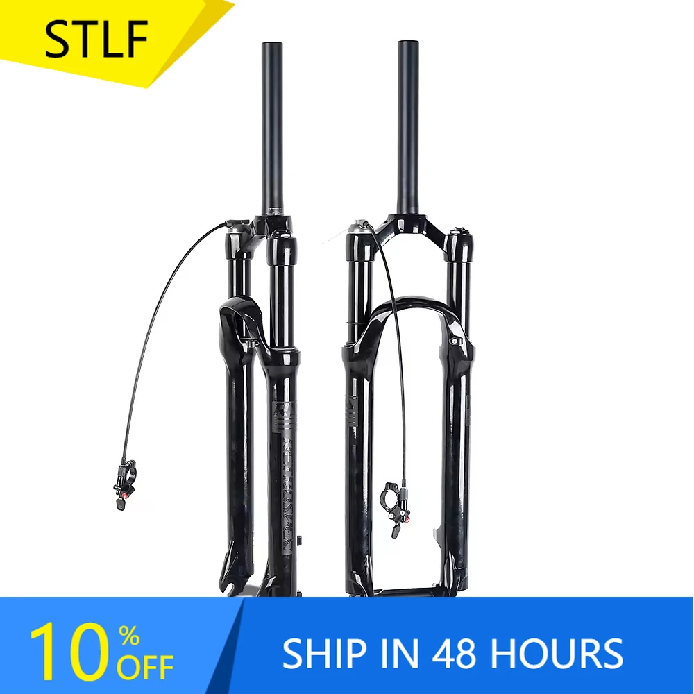 

STLF High Quality Hot Selling Remote air Suspension MTB Fork with Quick Release Tapered Strut 32mm Bicycle Fork 27.5 29 Inches