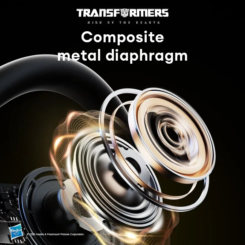 Choice TRANSFORMERS TF-T20 TWS Bluetooth 5.4 Music Earphones Quick Connect Noise Reduction Gaming Headphones with Mic Headset