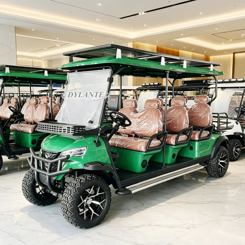 72V Lead-Acid Battery Powered Hot Sale Golf Carts 4 Passenger Off Road All Terrain Rough Terrain Lifted Electric Golf Cart