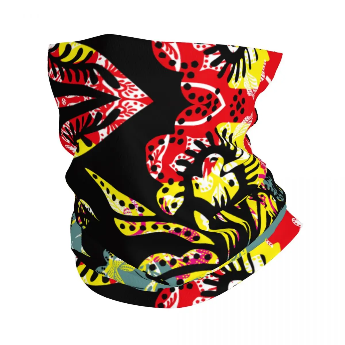 Flower Illustration (8) Scarf Neckerchief Neck Face Mask Polyester