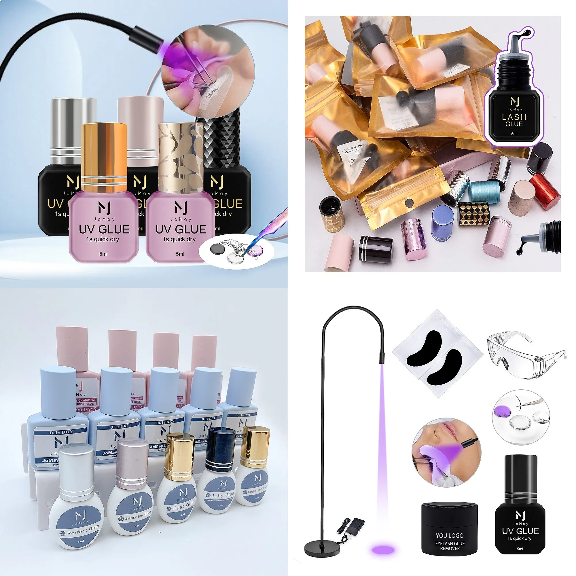 New Product UV Lash Glue Adhesive LED Light Fast Drying Waterproof UV Glue Lash Extension Glue