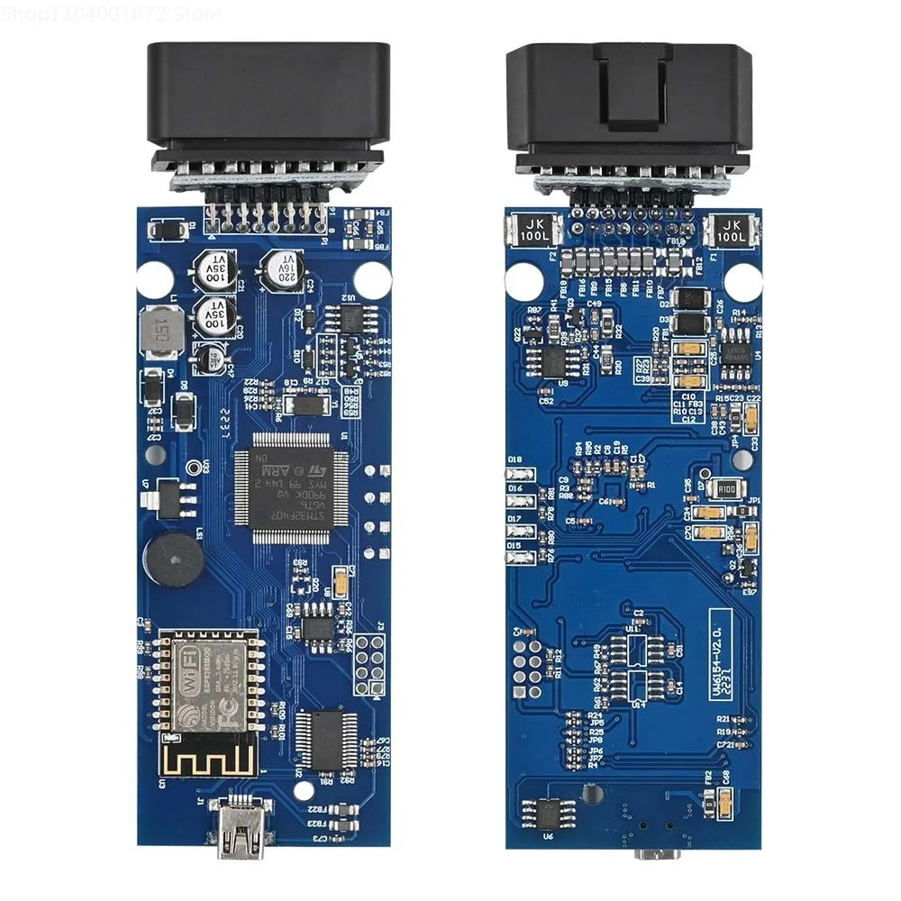 Herramienta de diagnóstico OBD2 para Audi y Skoda, dispositivo con Wifi, Chip completo UDSSupport GEKO, ODIS 1.6.6 VAS6154, Bluetooth VAS6154