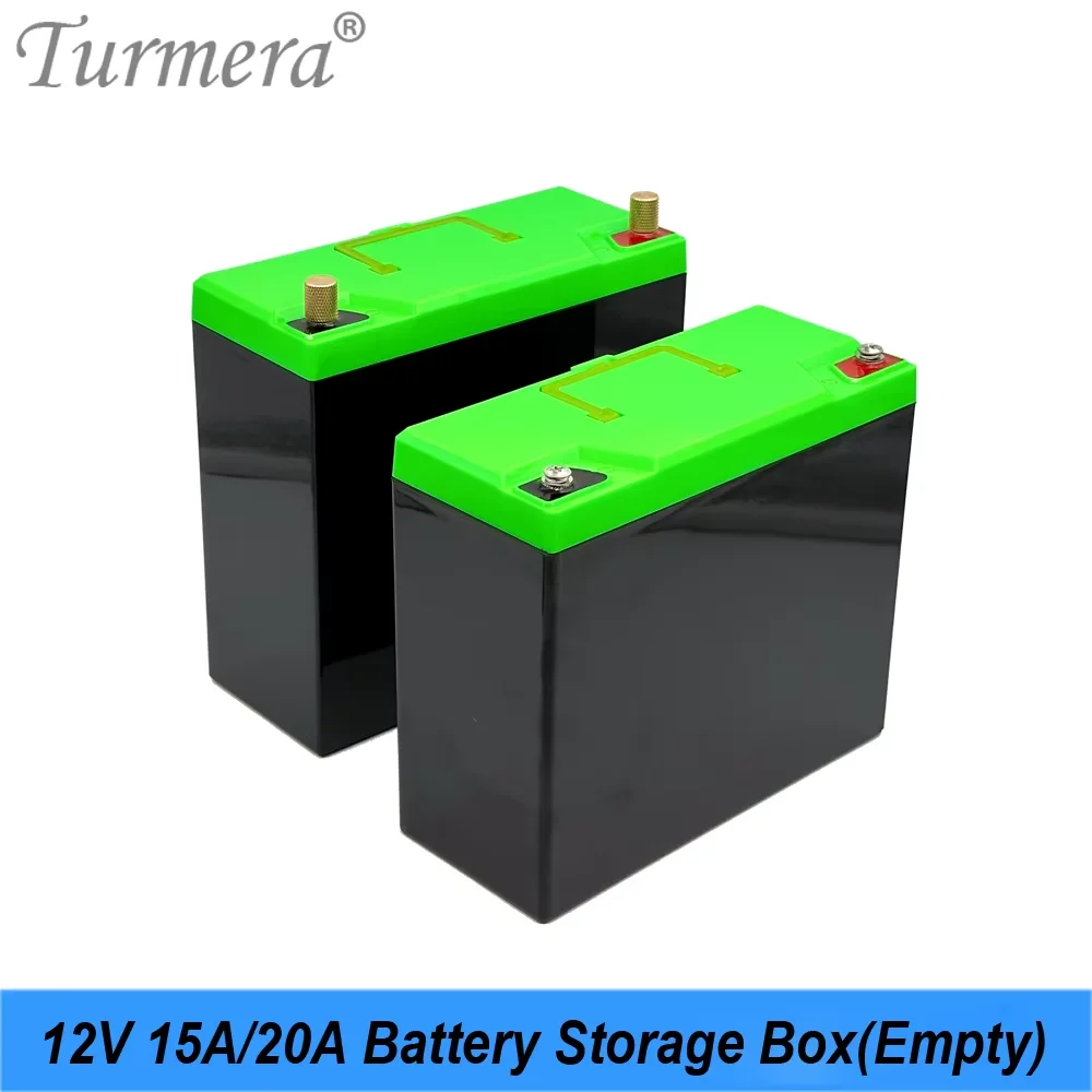 Turmera 12 V 15 A 20 A Batterie-Aufbewahrungsbox mit Hand-M5-Schraube für DIY 18650 32700 33140 12 V 24 V unterbrechungsfreie Stromversorgung