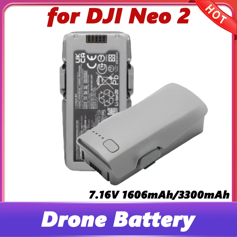 

Оригинальный аккумулятор для DJI Neo 2, аксессуар для дрона 7,16 В, 1601 мАч/3300 мАч, улучшенный аккумулятор Smart Flight, качество на складе
