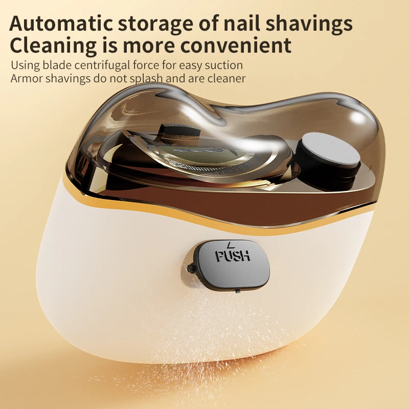Rechargeable Electric Nail Clipper, Automatic Nail Trimmer with Light for Baby Adult, Grinding Polishing Safe Manicure Tool