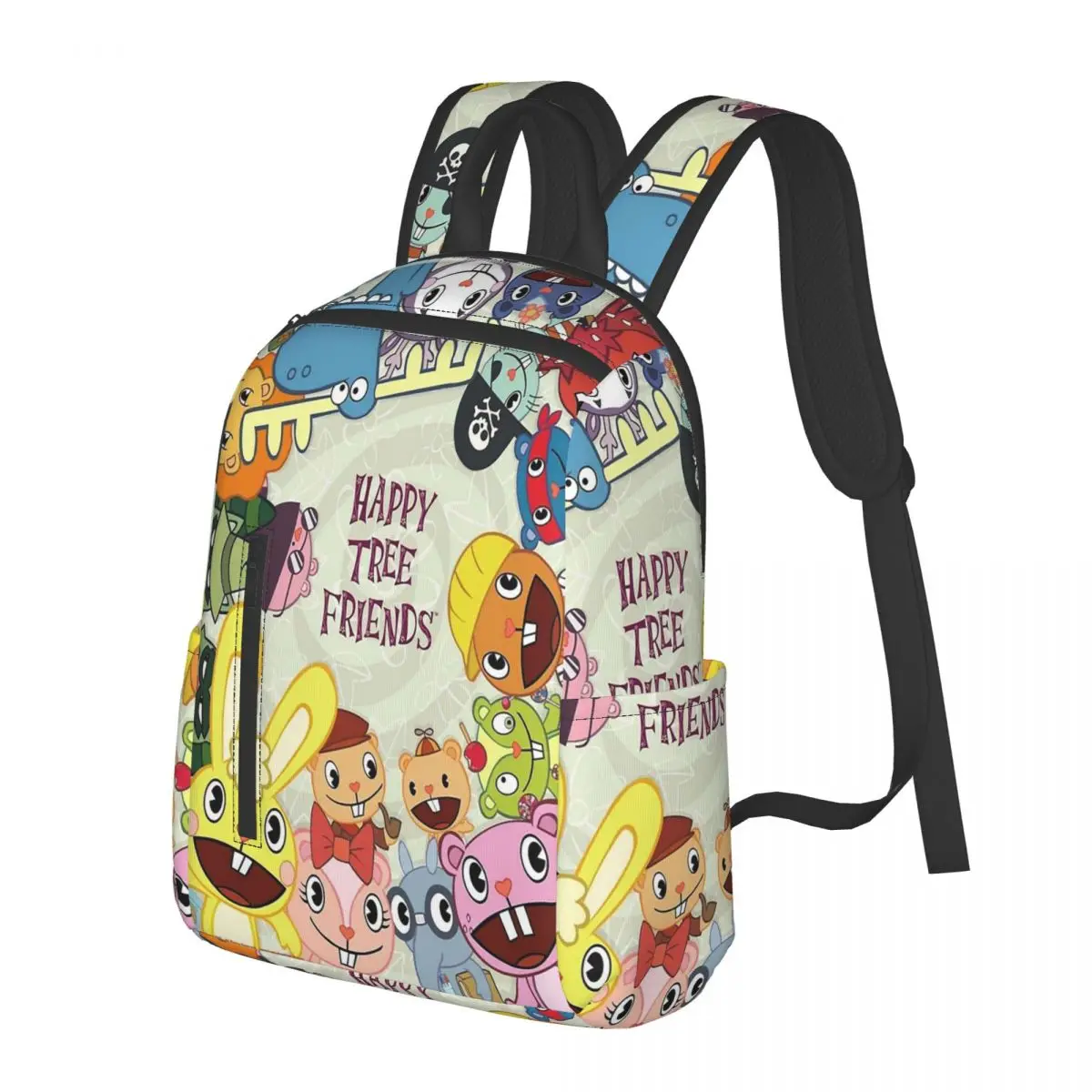 Happy Tree Friends Student Backpack School Bag Hiking Travel Daypack for Boys Girls Bookbag Shoulder Bags