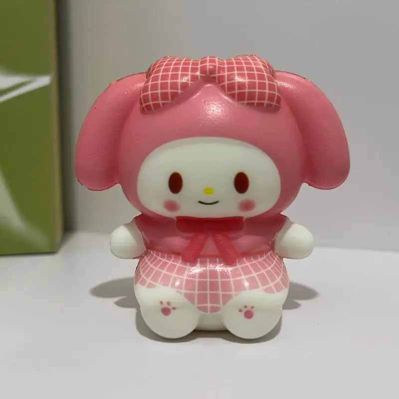 Sanrio Hello Kitty Kuromi Decompression Kawaii Melody Cinnamoroll Stress Relief Cartoon Children Hand Pinch Toy Healing Gifts