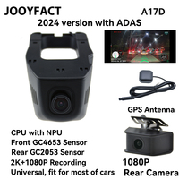 JOOYFACT A17D 2K Dash Cam Car DVR DVRs ADAS AR AI Dual Registrator Camera Digital Video Recorder Camcorder Night Vision WiFi GPS