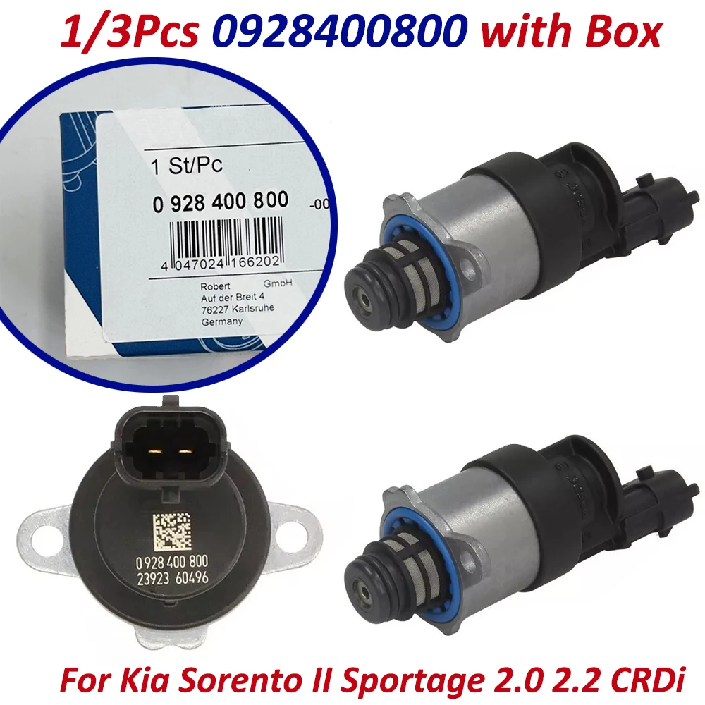 

1/3Pcs 0928400800 Fuel Pump Pressure Regulator 0928400752 33100-2F000 129A00-51100 for Hyundai Kia Sorento II Sportage 2.0 2.2