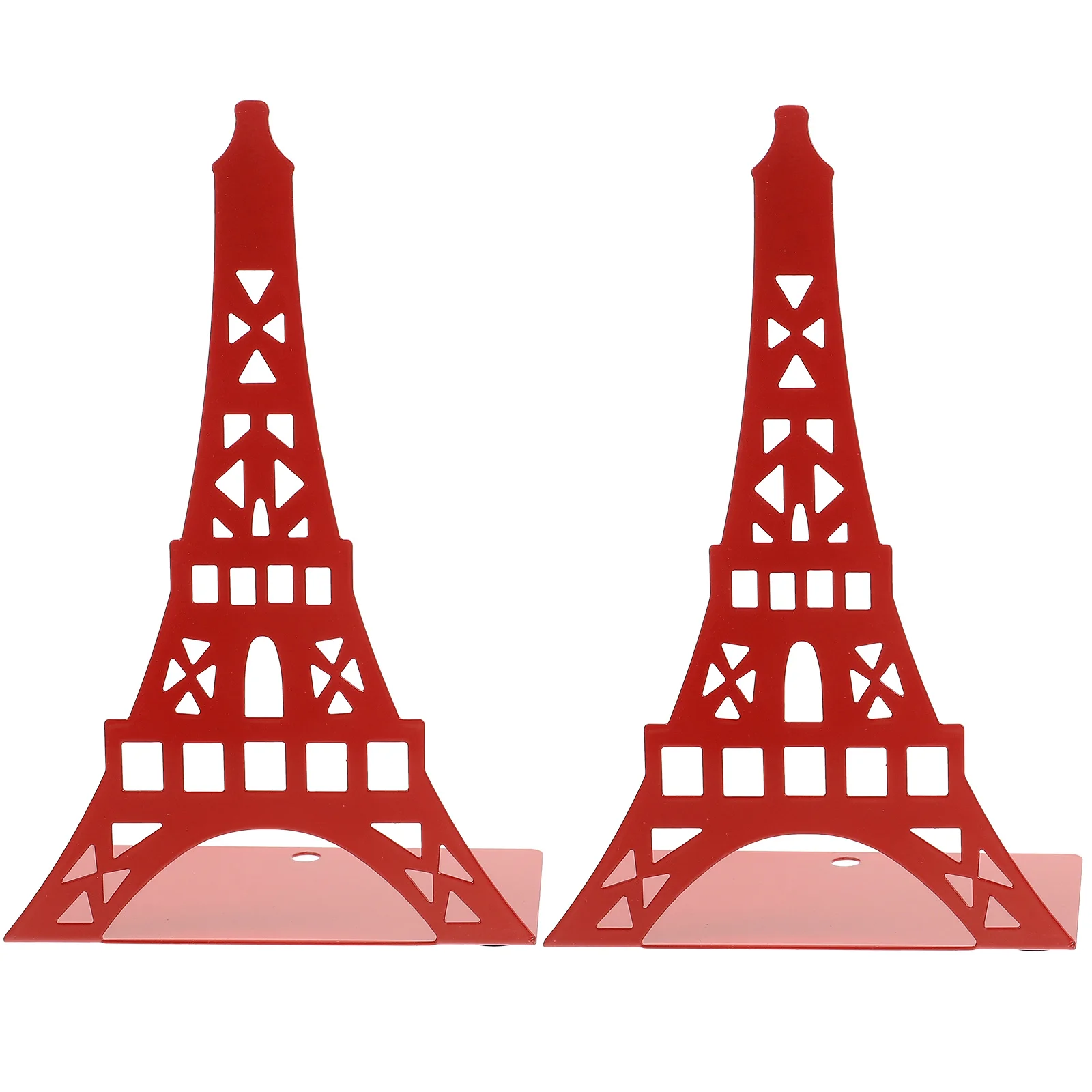 

2pcs Metal Bookends Iron Tower Book Stands Desktop Organizer For Books Magazines Cds Reading Holder Study Office Storage