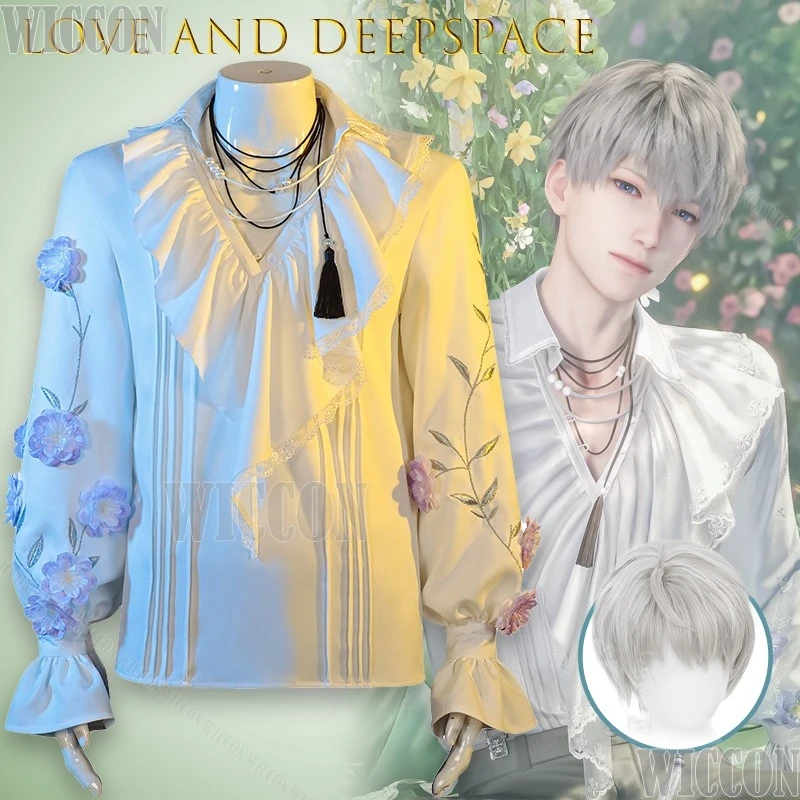 

Love And Deepspace Xavier Floral Whisper Full Set Cosplay Game Carnival Outfit Anime Man Suit Halloween Christmas Party Clothes