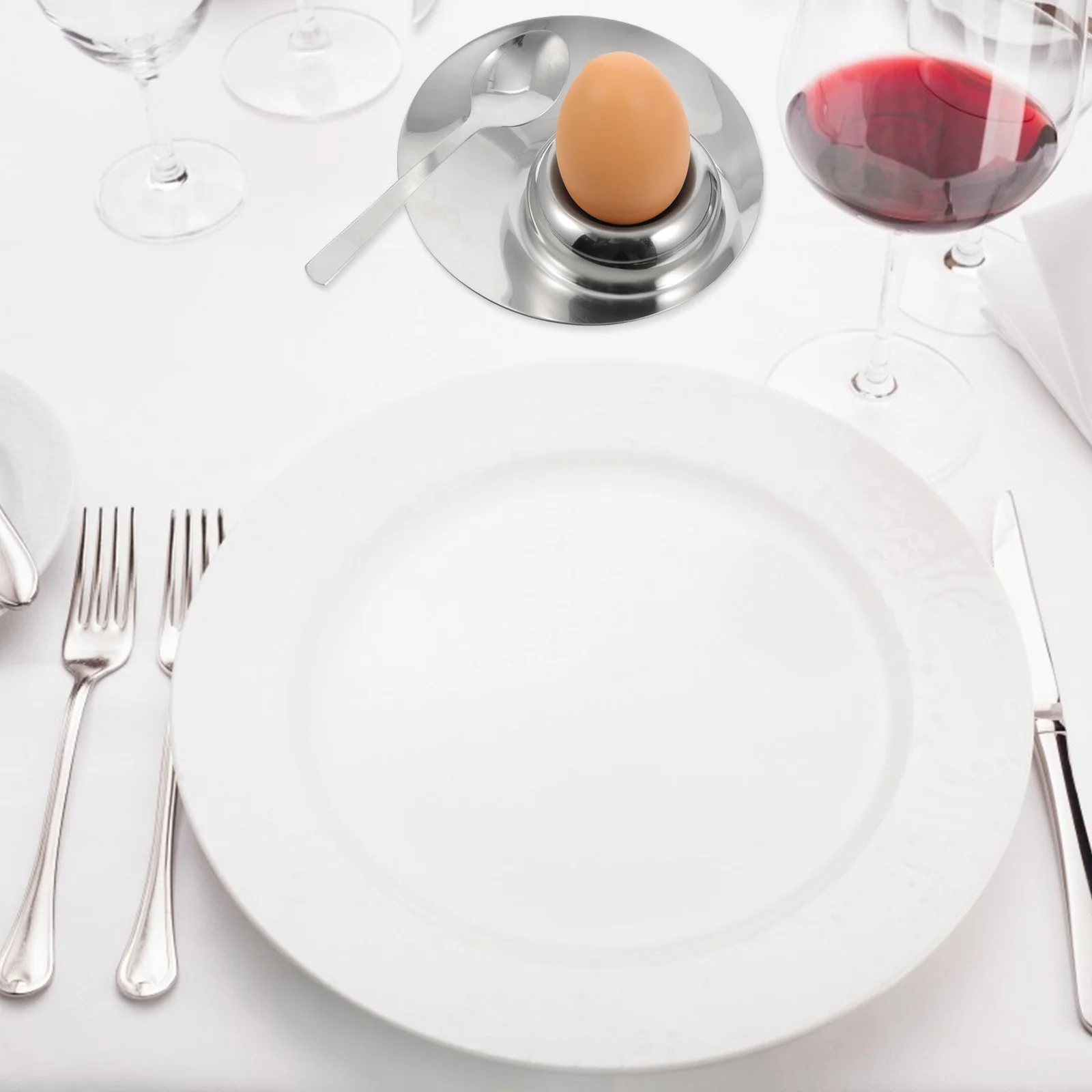 

Metal Egg Holder Stainless Steel Cup for Boiled Eggs Stable Display Stand Household Tray Heat and Corrosion Resistant