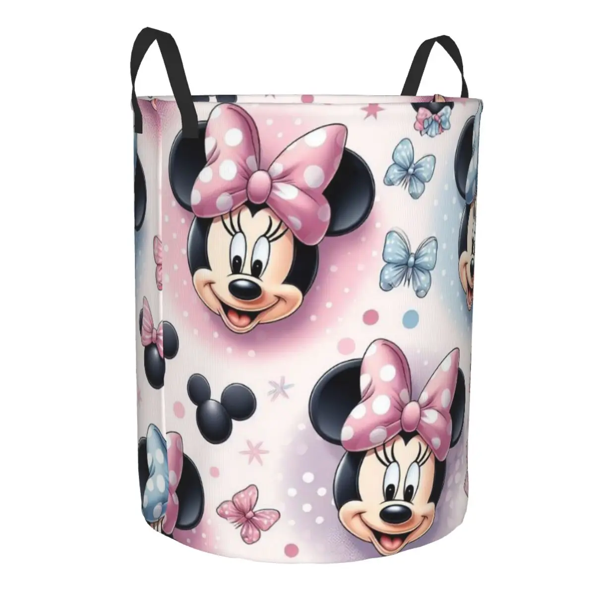 Customized Mickey Mouse Laundry Hamper Large Clothes Storage Basket Toy Bin Organizer for Nursery