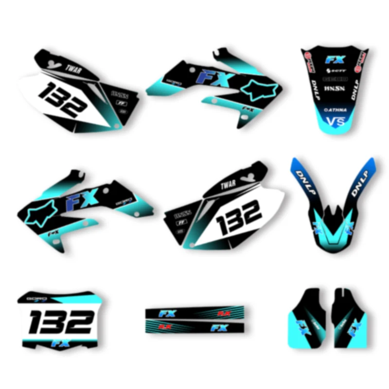 

Специальная мотоциклетная графическая фоновая наклейка SPACE для HONDA 2004 2005 CRF250 2006 2007 CRF 08-09 CRF450, наклейки, наборы наклеек 08