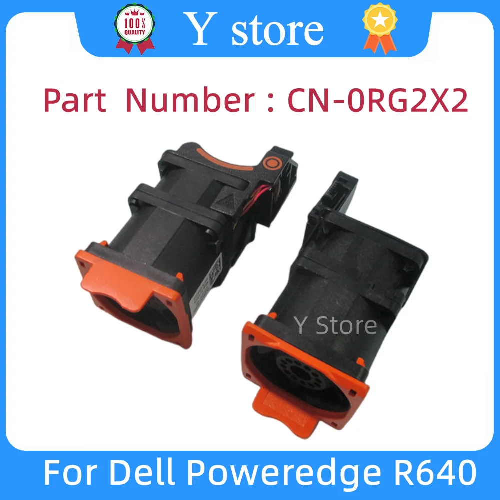 Y Store For Dell Poweredge R640 New Dual Rotors Fan Assembly Cooling Fan RG2X2 0RG2X2 CN-0RG2X2 100% Tested