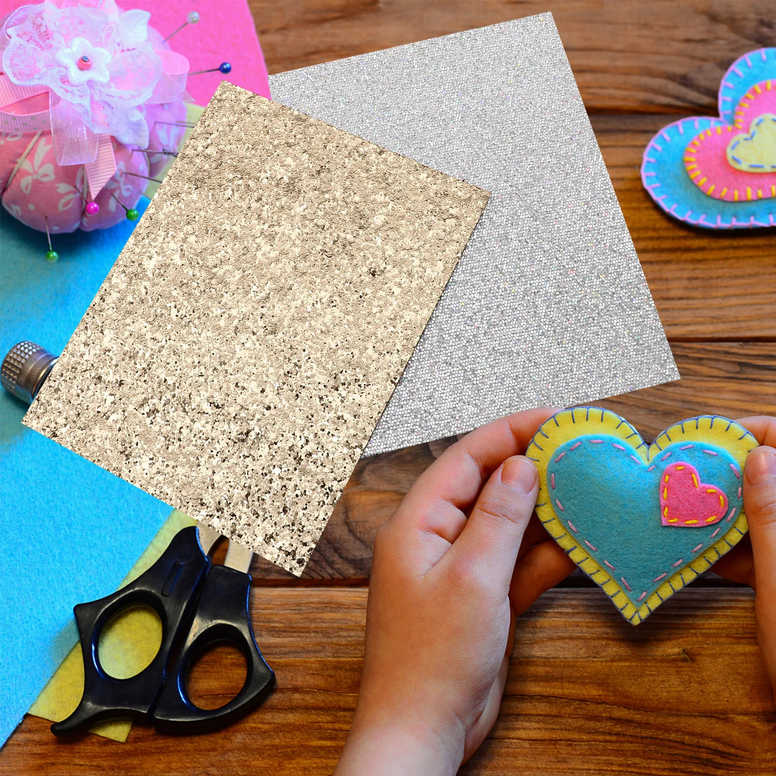 

10pcs Diy Fabric Squares Multicolored Craft Material For Sewing Quilting Patchwork Projects Fat Quarters Assortment