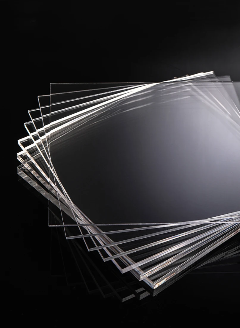 1-10mm Thick Transparent Organic Glass Square Board, Acrylic Board, Methyl Methacrylate Board, DIY Board