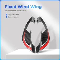 ABS Carbon Fiber Aerodynamic Spoiler Winglet Fairing for Yamaha YZF R1 R1M 2020-2025 YZF-R1 2020 2021 2023 2024 2025 Fixed Wing