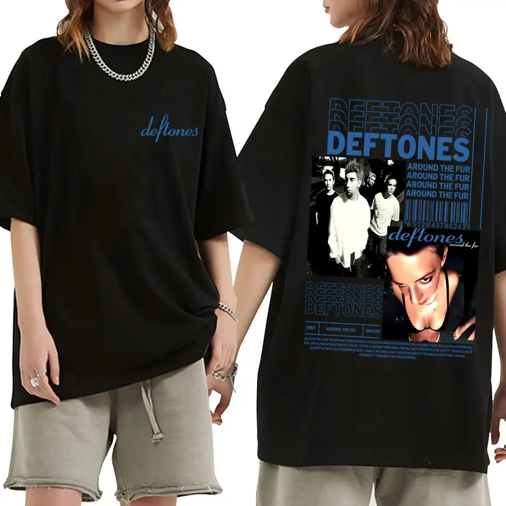 

Deftones Around The Fur Album Graphic T-shirt Men Women Clothing Vintage Rock Pop Music T Shirt Male Casual Oversized Streetwear