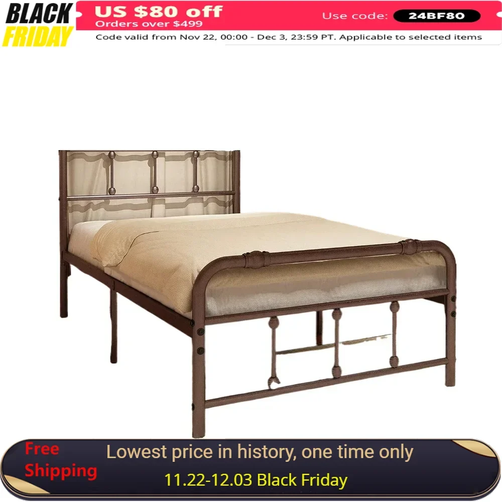 Bed Frame with Headboard Platform Bed Frame King Size with 16 Inches High Storage,no Box Spring Needed,Easy to Assemble Beds